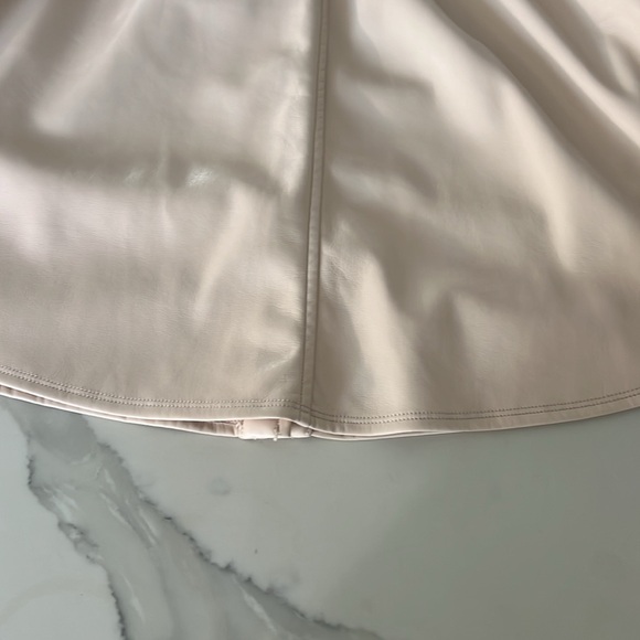 Melissa Nepton Faux Leather Dress Color Sandshell Size Medium NWT - Picture 7 of 7